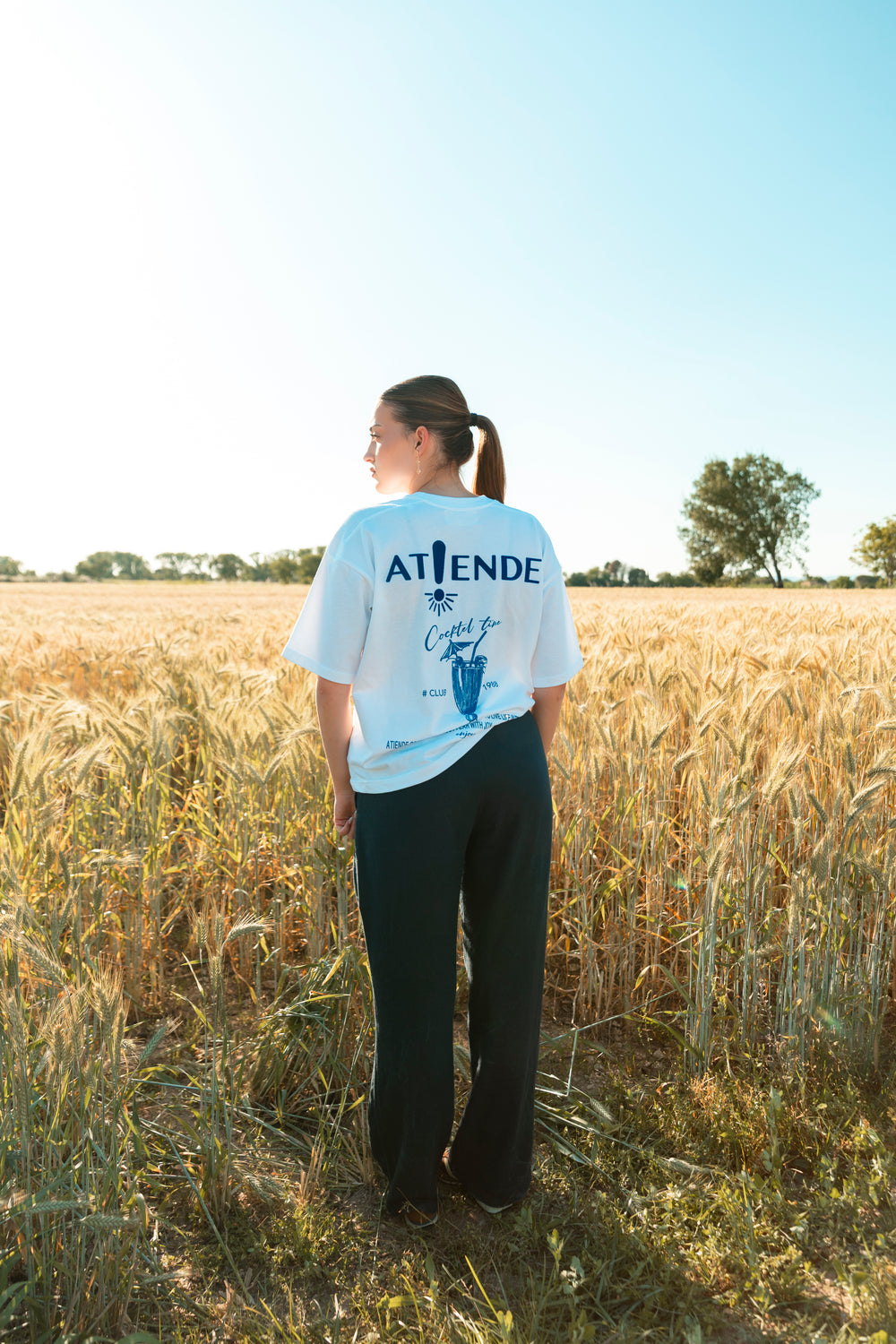CAMISETA OVERSIZE - CÓCTEL AZUL