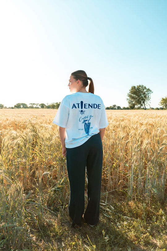 CAMISETA OVERSIZE - CÓCTEL AZUL