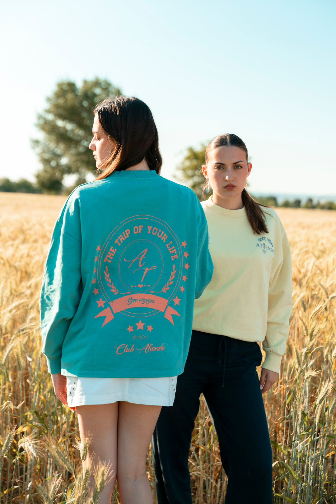 SUDADERA OVERSIZE AZUL - ENJOY