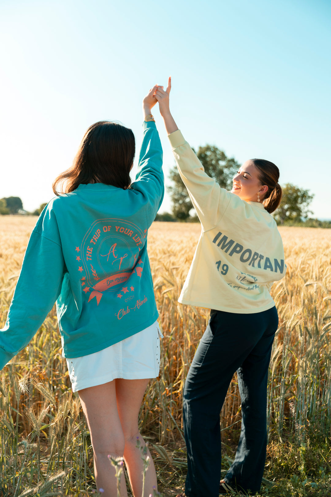 SUDADERA OVERSIZE AZUL - ENJOY