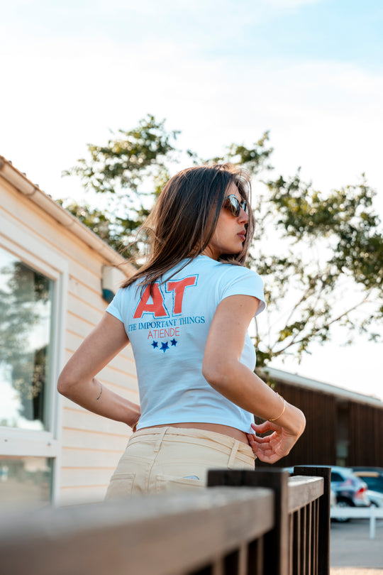 CAMISETA CROP AT MUJER