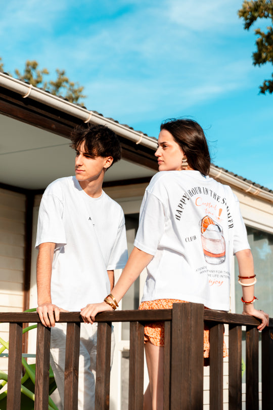 CAMISETA OVERSIZE - CÓCTEL NEGRO