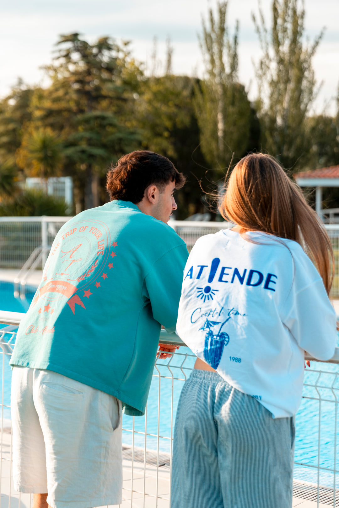 SUDADERA OVERSIZE AZUL - ENJOY