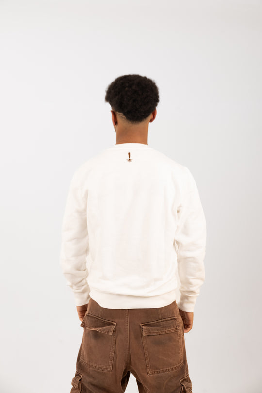 SUDADERA REGULAR SIN CAPUCHA - Chocolate con Churros