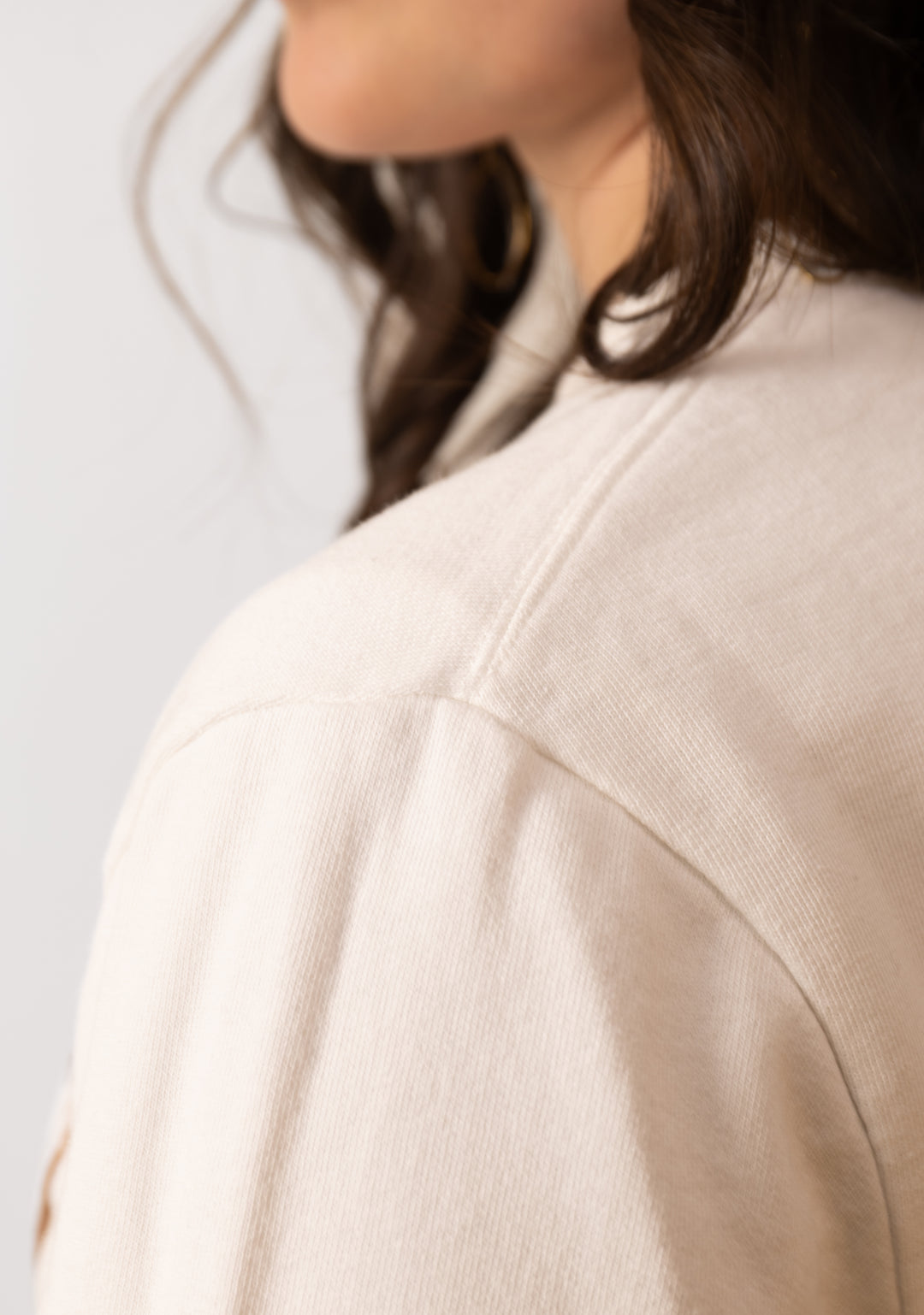 SUDADERA REGULAR SIN CAPUCHA - Chocolate con Churros
