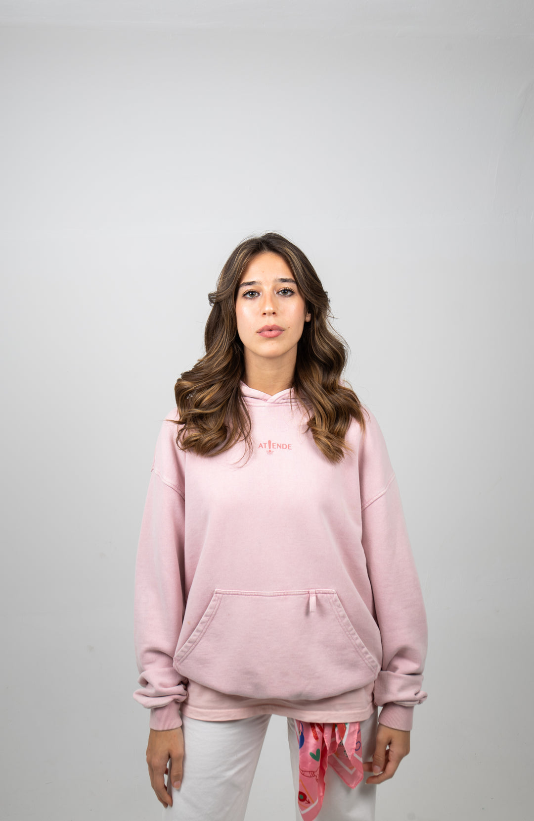 SUDADERA OVERSIZE CON CAPUCHA - PINK DREAM