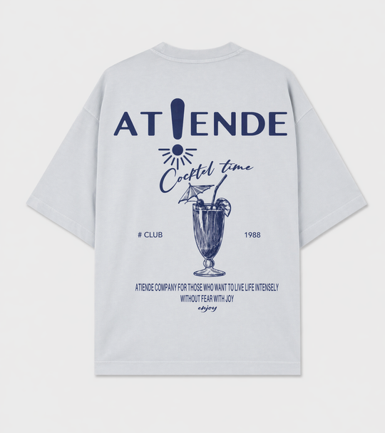 CAMISETA OVERSIZE - CÓCTEL AZUL