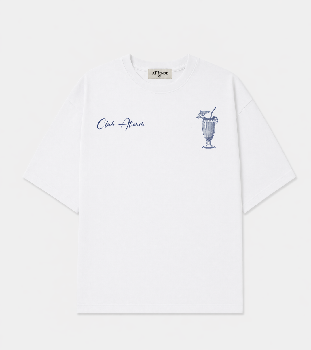 CAMISETA OVERSIZE - CÓCTEL AZUL