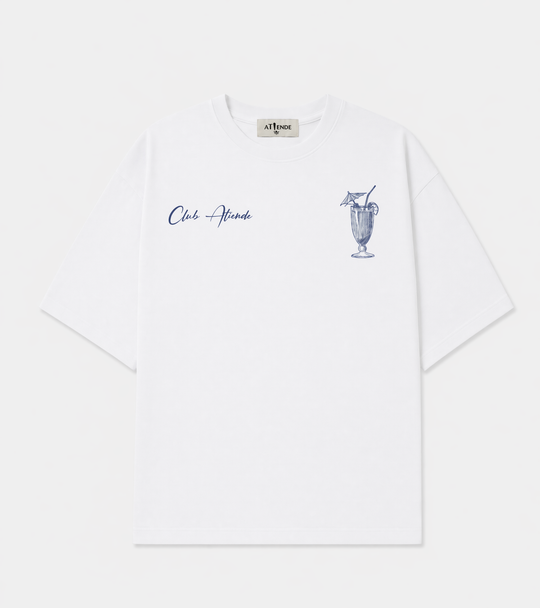 CAMISETA OVERSIZE - CÓCTEL AZUL