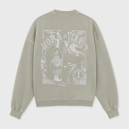 SUDADERA REGULAR SIN CAPUCHA - Vermut
