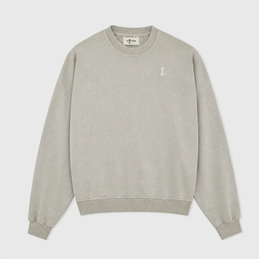 SUDADERA REGULAR SIN CAPUCHA - Vermut