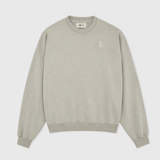 SUDADERA REGULAR SIN CAPUCHA - Vermut