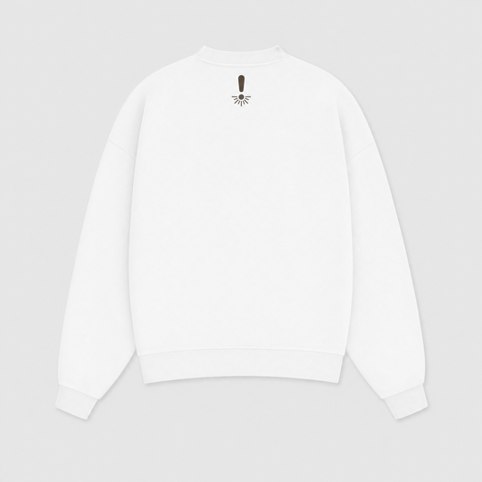 SUDADERA REGULAR SIN CAPUCHA - Chocolate con Churros